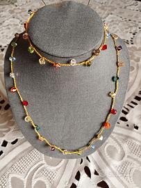 collana più bracciale di perline Swarovski 