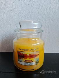 candela profumata yankee candle  autumn sunset