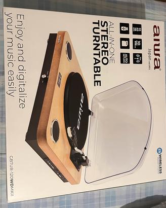Aiwa giradischi all-in-one stereo turntable