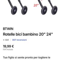 Rotelle per Bici 20"-24"