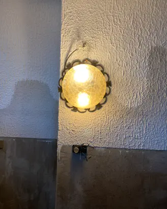 Plafoniera spennellata oro