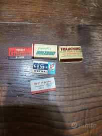 Lotto 5 Pacchetti Lamette Barba Vintage 