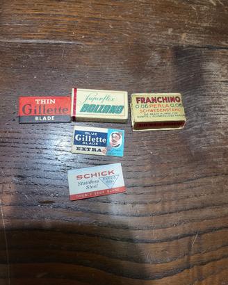 Lotto 5 Pacchetti Lamette Barba Vintage 