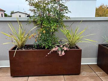 Fioriere in corten / ferro verniciato