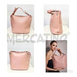 BORSA D A SPALLA CAMOMILLA ROSA CON ZIRCONI