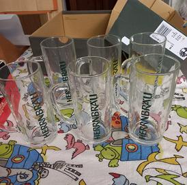 Set 6 Boccali Birra Herrnbräu 0,4L 