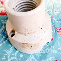 Portalampada in ceramica 