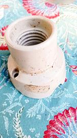 Portalampada in ceramica 