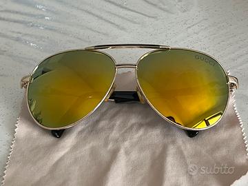 Occhiali da sole a specchio marca Gucci