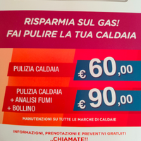 Pulizia caldaia e climatizzatore