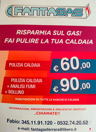 Pulizia caldaia e climatizzatore