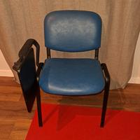 sedie per ufficio e scuola con tavoletta scrittoio