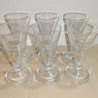 Set 6 Bicchieri di Vetro Aperitivo Campari Thun