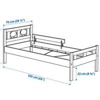Lettino Ikea Kritter 70x160 rosso