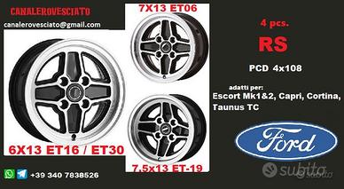 Cerchi Ford RS 6x13 7x13 7.5x13 4x108