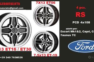 Cerchi Ford RS 6x13 7x13 7.5x13 4x108