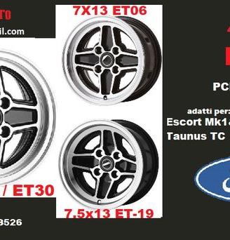 Cerchi Ford RS 6x13 7x13 7.5x13 4x108