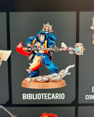Warhammer 40k space marine librarian bibliotecario