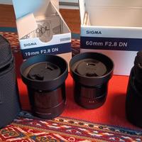 SIGMA 19mm f 2.8 - 60mm f 2.8 DN attacco Sony E