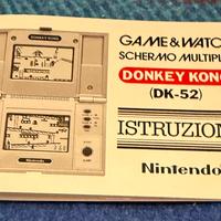 Game & Watch Nintendo Donkey Kong DK52 manuale ita
