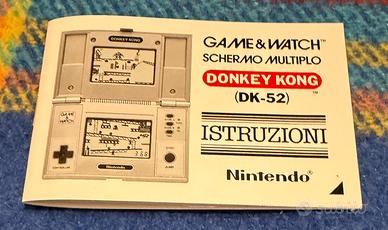 Game & Watch Nintendo Donkey Kong DK52 manuale ita