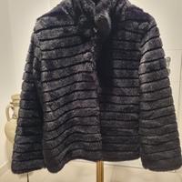 pelliccia ecologica corta colore visone 