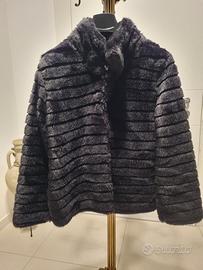 pelliccia ecologica corta colore visone 