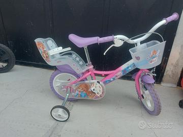 Bici bambina 12" Winx Club con rotelle 2/4 anni