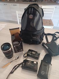 Set per fotografia zaino + 2 fotocamere compatte 