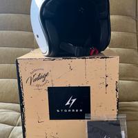 Casco Stormer Jet Vintage Quartz Bianco perlato S