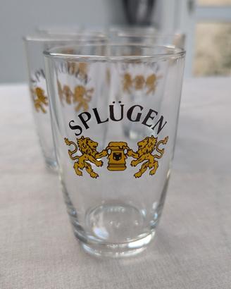 Set 6 Bicchieri Birra Vintage Splügen