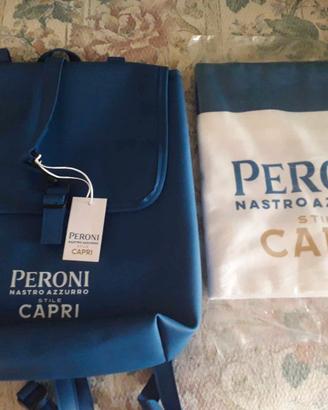Zaino e telo mare Peroni Capri - Mai usati