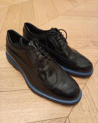 Hogan - Scarpe derby in pelle uomo nere/blu 42