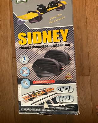 Porta sci/snowboard magnetico