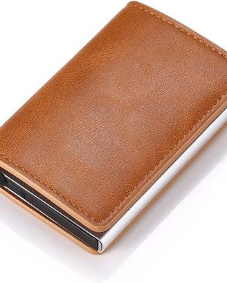 Portafoglio Uomo Slim Porta Carte Di Credito RFID