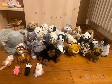 Peluche vari animali per bambini.