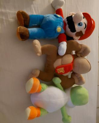set da 3 peluche super mario