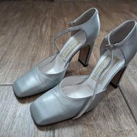 Scarpe da cerimonia n. 37  colore grigio perla
