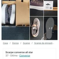 scarpe all star converse tela