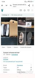 scarpe all star converse tela