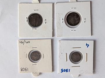 Lotto 4 monete centesimi primi '900 (SPL)
