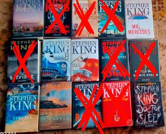 Libri Stephen King, John Grisham e Robin Cook