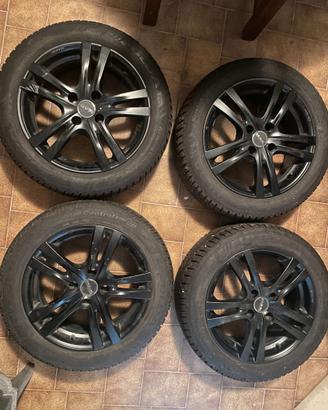 SET CERCHI IN LEGA + GOMME M+S USATE