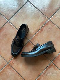 Mocassini marroni Barrett in pelle spazzolata 45