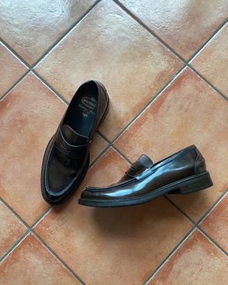 Mocassini marroni Barrett in pelle spazzolata 45