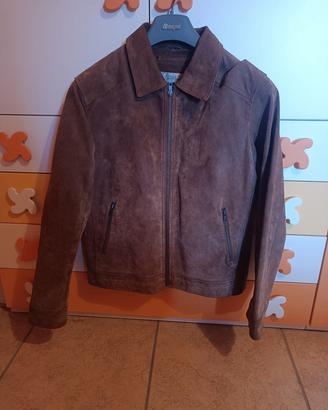 giubbino in pelle scamosciato 