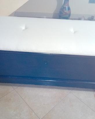 cassapanca contenitore antica in legno di noce
