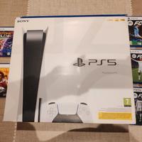 Lotto PS5 versione standard con 5 videogiochi