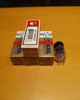 3 Tung-sol 12 ax7/ecc803s gold pins, 1 Gold Lion.