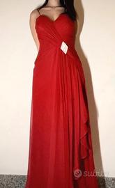 Vestito elegante rosso da Gala
